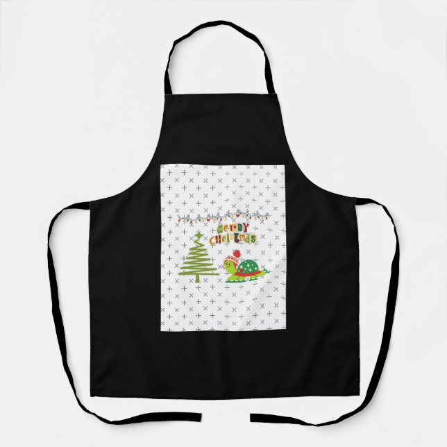 Weihnachtsschildkröte Schürze (Vorderseite)