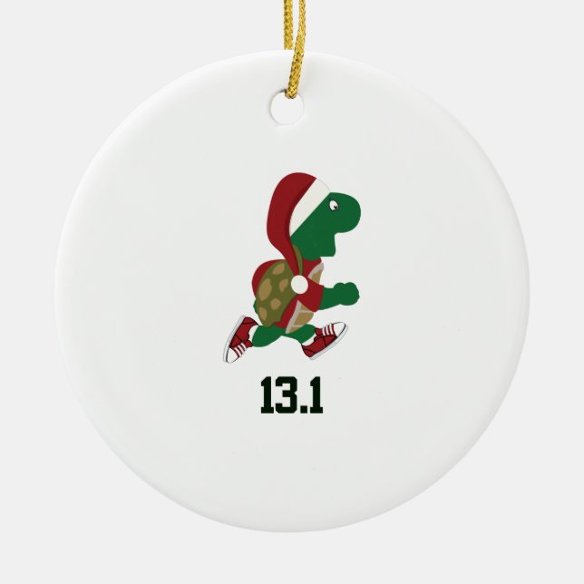 Weihnachtsschildkrötenläufer 13,1 keramikornament (Vorne)