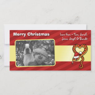 Weihnachtsschlange Feiertagskarte