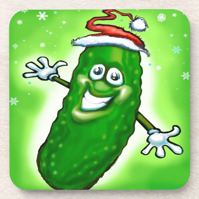 Weihnachtsschlange Getränkeuntersetzer (Vorderseite)