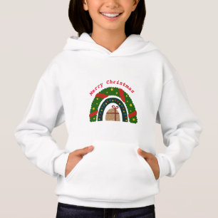 Weihnachtsschleife mit einem Geschenk Hoodie