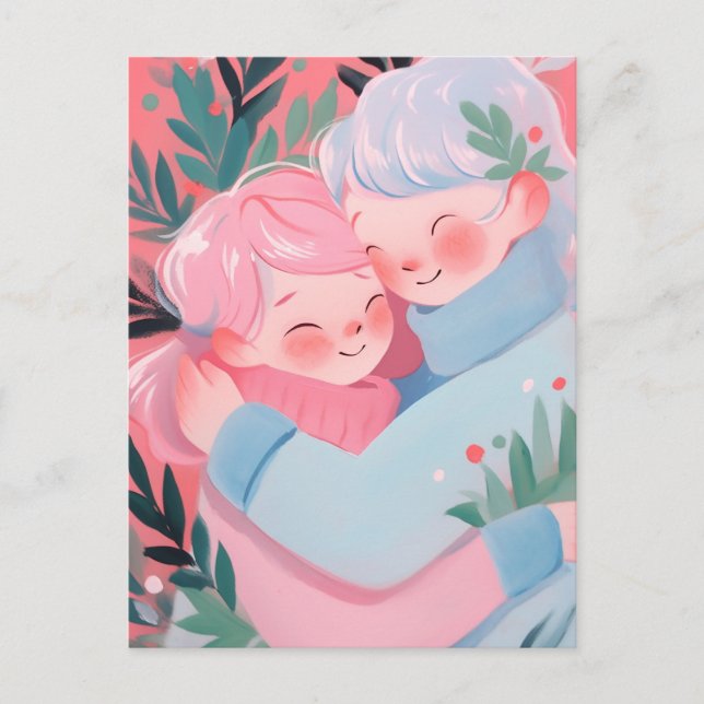 Weihnachtsschlug Postkarte (Vorderseite)