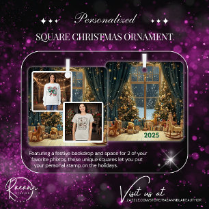 Weihnachtsschmuck am personalisierten Platz