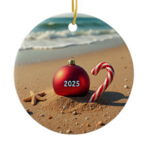 Weihnachtsschmuck am Strand Urlaub Geschenkidee 