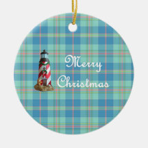 Weihnachtsschmuck am Ufer