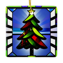 Weihnachtsschmuck aus festem Glas