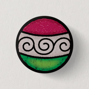 Weihnachtsschmuck aus Hartglas Swirl Ball Button