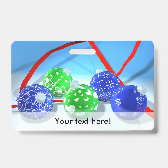 Weihnachtsschmuck Ausweis (Vorderseite)