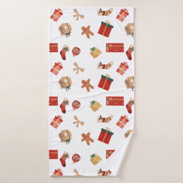 Weihnachtsschmuck Badehandtuch (Badehandtuch)