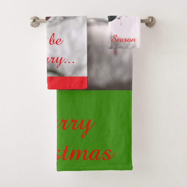 Weihnachtsschmuck Badhandtuch Set (Insitu)