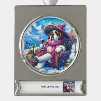 Weihnachtsschmuck Banner-Ornament Silber