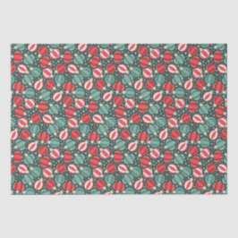 Weihnachtsschmuck Baubles Red Green Seidenpapier