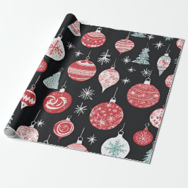 Weihnachtsschmuck Black Geschenkpapier