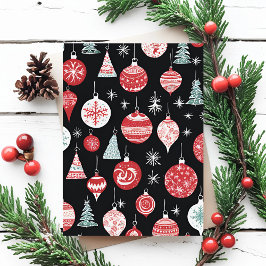 Weihnachtsschmuck Black Postkarte