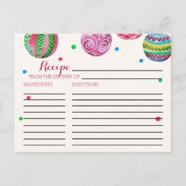 Weihnachtsschmuck Brautparty Weinkarte Postkarte