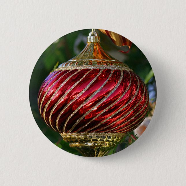 Weihnachtsschmuck Button (Vorderseite)