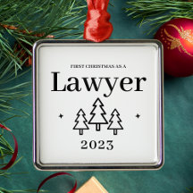 Weihnachtsschmuck des Anwalts