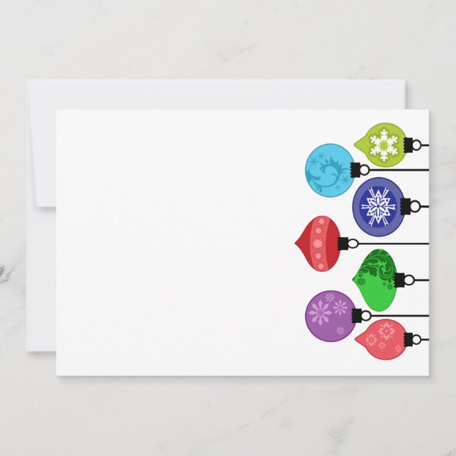 Weihnachtsschmuck Einladung (Vorderseite)