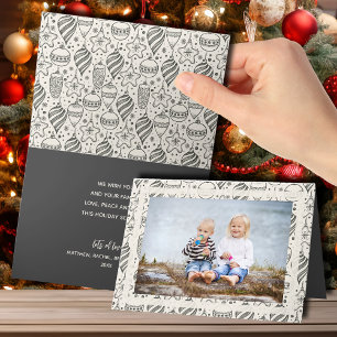 Weihnachtsschmuck Falten Foto Feiertagskarte