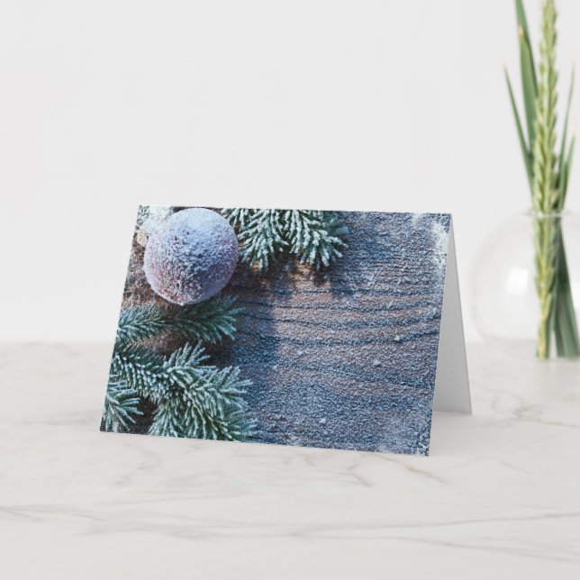 Weihnachtsschmuck Feiertagskarte (Vorderseite)