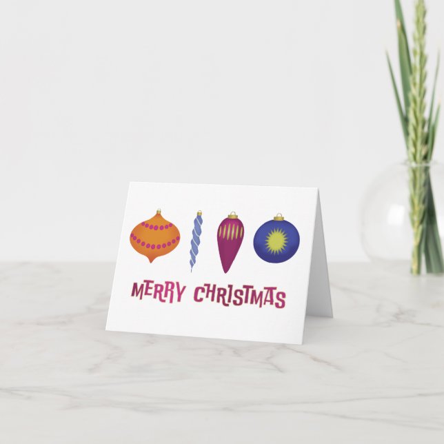 Weihnachtsschmuck Feiertagskarte (Vorderseite)