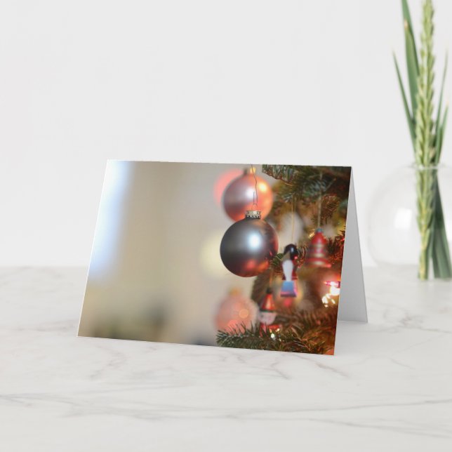 Weihnachtsschmuck Feiertagskarte (Vorderseite)