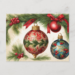 Weihnachtsschmuck Feiertagspostkarte