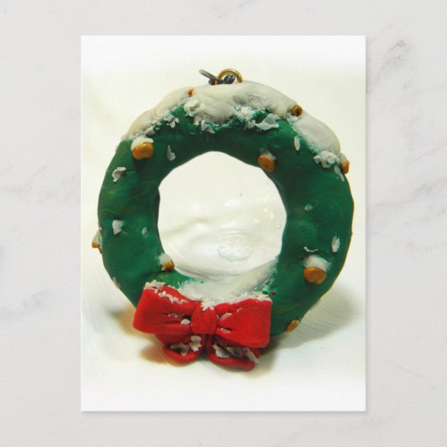 Weihnachtsschmuck Feiertagspostkarte (Vorderseite)