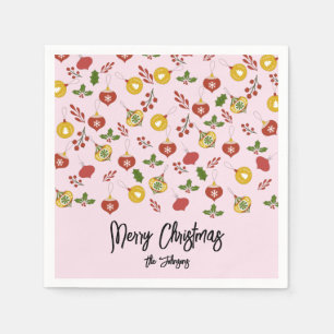 Weihnachtsschmuck Festliche Grüne Rosa Serviette
