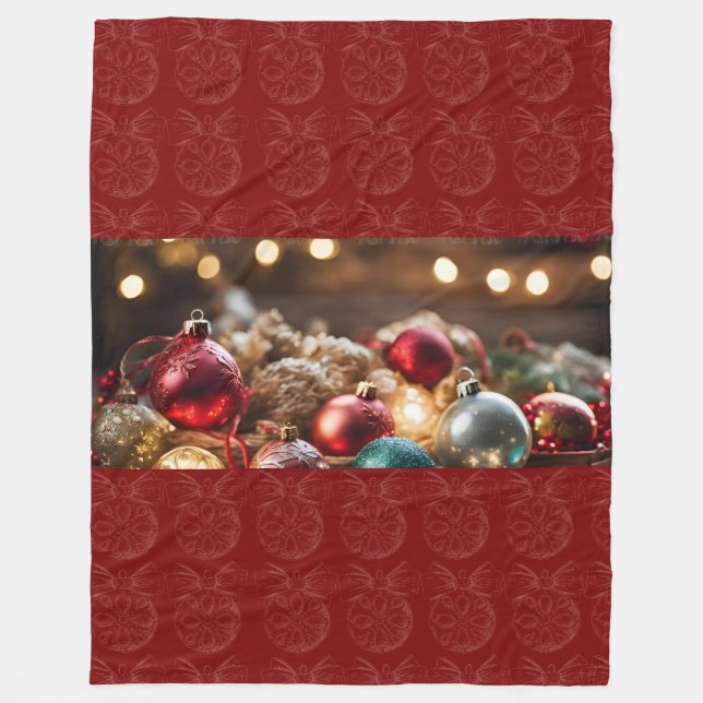 Weihnachtsschmuck Fleece Blanket (Vorderseite)