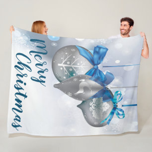 Weihnachtsschmuck Fleece Winterschneeflocken