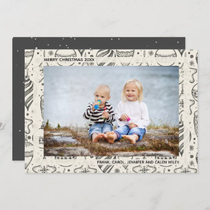 Weihnachtsschmuck Foto Feiertagskarte