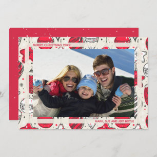 Weihnachtsschmuck Foto Feiertagskarte