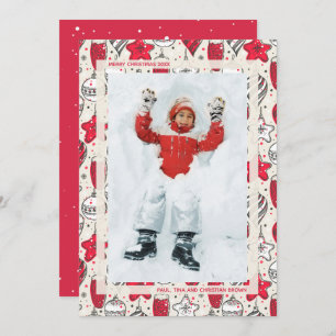 Weihnachtsschmuck Foto Feiertagskarte