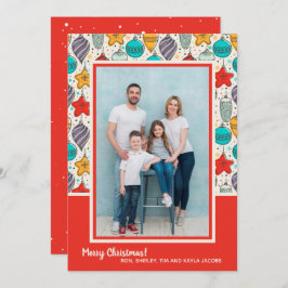 Weihnachtsschmuck-Foto Feiertagskarte