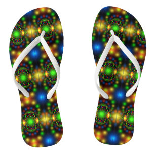 Weihnachtsschmuck-Fraktal Design Flip Flops