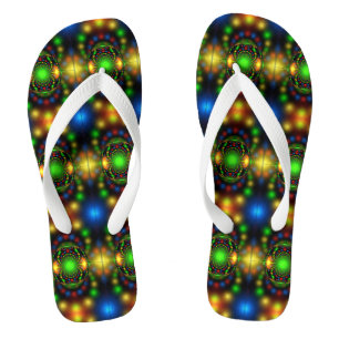 Weihnachtsschmuck-Fraktal Design Flip Flops