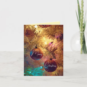 Weihnachtsschmuck - Frohe Weihnachten Karte