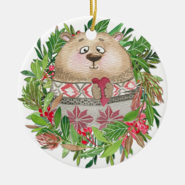 Weihnachtsschmuck für Bären (Vorne)