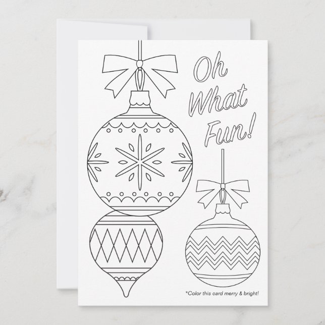 Weihnachtsschmuck für Erwachsene Feiertagskarte (Vorderseite)