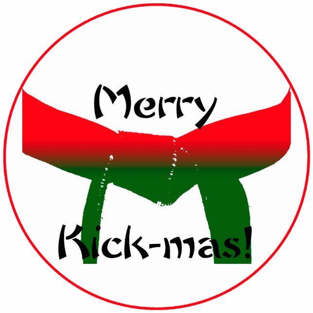 Weihnachtsschmuck für Kampfkunst Fotoskulptur Ornament (Vorne)