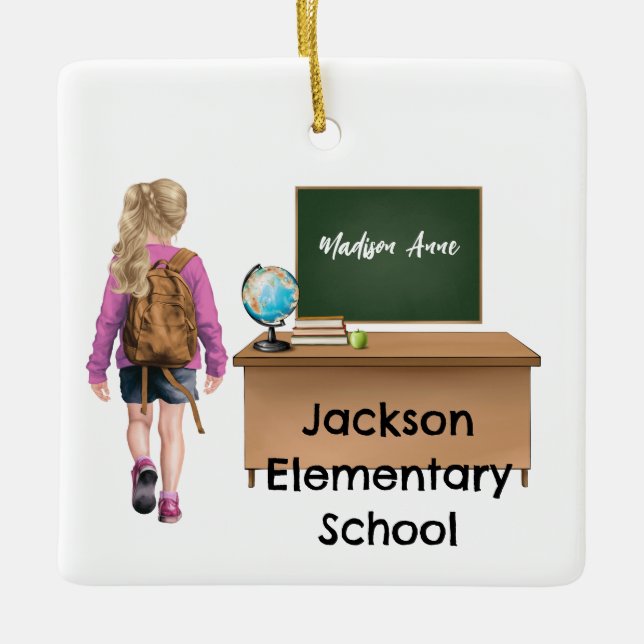 Weihnachtsschmuck für Mädchen (Vorderseite)