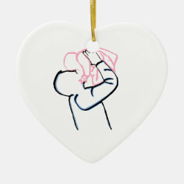 Weihnachtsschmuck für Vater und Tochter