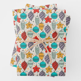 Weihnachtsschmuck Geschenkpapier Set