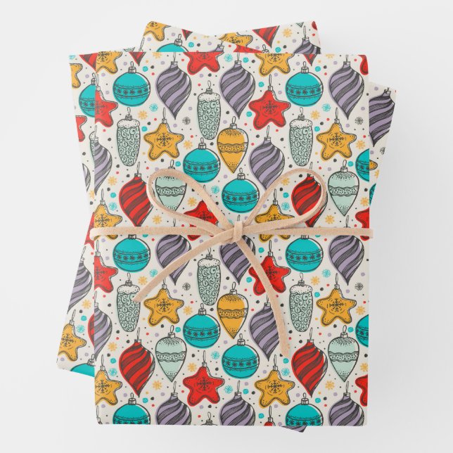 Weihnachtsschmuck Geschenkpapier Set (Beispiel)