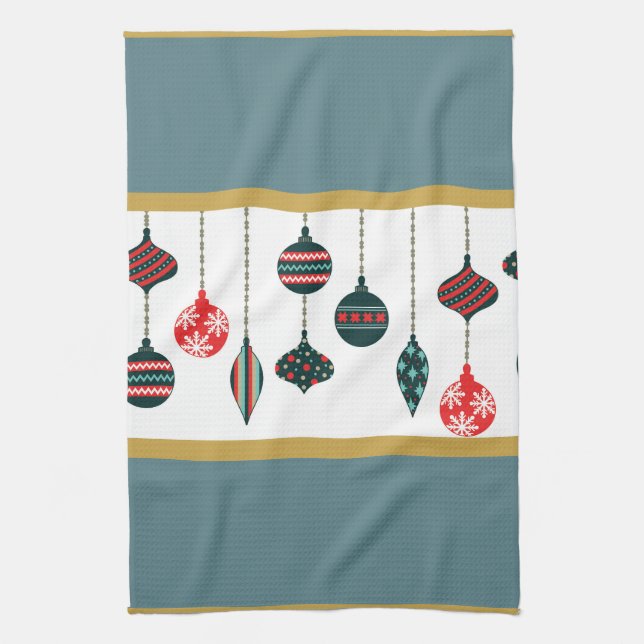 Weihnachtsschmuck Geschirrtuch (Vertikal)