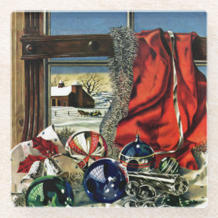 Weihnachtsschmuck Glasuntersetzer