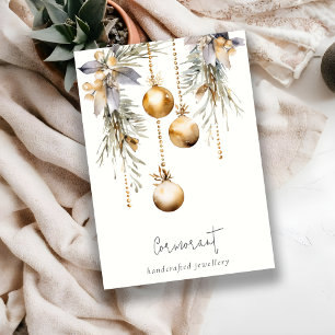 Weihnachtsschmuck Gold Pine Ornaments Blank Jewelr Visitenkarte