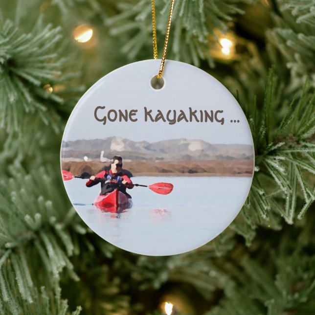 Weihnachtsschmuck "Gone Kayaking" (Baum)