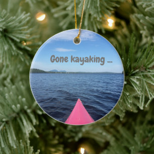 Weihnachtsschmuck "Gone Kayaking"